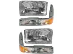 DIY Solutions - Headlight And Cornering Light Kit - 4 Piece - 2002 - 2004 Ford F-350 Super Duty - LHT04093