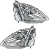 DIY Solutions - Headlight Assembly Set Of 2 - 2002 - 2003 Honda Civic Si Hatchback - LHT03433