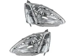 DIY Solutions - Headlight Assembly Set Of 2 - 2002 - 2003 Honda Civic Si Hatchback - LHT03433