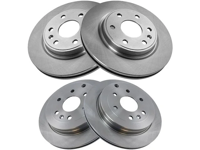 TRQ - Front And Rear Brake Rotor - Set Of 4 - 6 Lug - Vented Rotors - 1999 - 2006 Chevrolet Silverado 1500 Standard Cab Pickup - BRA13904 3 TRQ - Front And Rear Brake Rotor - Set Of 4 - 6 Lug - Vented Rotors - 1999 - 2006 Chevrolet Silverado 1500 Standard Cab Pickup - BRA13904