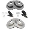 TRQ - Front And Rear Ceramic Brake Pads And Rotor Kit - Vented Front And Rear Rotors - 2011 - 2018 Ram 1500 - BKA14018 -Intake System Parts Shop D0118 Q122195 1