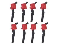 TRQ - Ignition Coil Set Of 8 - Red - Performance - 1998 - 2011 Ford Crown Victoria 4.6L V8 - ICA64251