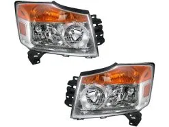 DIY Solutions - Headlight Assembly Set Of 2 - 2008 - 2015 Nissan Armada - LHT03634