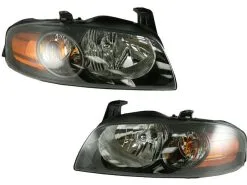 DIY Solutions - Headlight Assembly - Set Of 2 - 2004 - 2006 Nissan Sentra SE-R - LHT03537