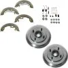 DIY Solutions - Rear Brake Drum With Wheel Bearings And Brake Shoe Kit - 2000 - 2008 Ford Focus - BFS00114 -Intake System Parts Shop D0124 S289265 1