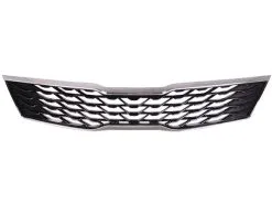 Action Crash - Front Grille Assembly - Painted Black With Chrome Molding - 2019 - 2020 Kia Optima S And EX - KI1200202
