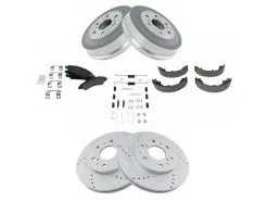 DIY Solutions - Front And Rear Ceramic Brake Pad Cross Drilled And Slotted Rotor Shoe Drum Kit - 6 Lug - Performance Type - 2009 - 2013 Chevrolet Silverado 1500 - BFS02040 5 DIY Solutions - Front And Rear Ceramic Brake Pad Cross Drilled And Slotted Rotor Shoe Drum Kit - 6 Lug - Performance Type - 2009 - 2013 Chevrolet Silverado 1500 - BFS02040 -Intake System Parts Shop D0125 S613369 2