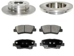 DuraGo - Rear Ceramic Brake Pads And Rotor Kit - 2011 - 2013 Kia Optima SXL 2.0L 4-Cylinder - BK7069136