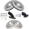 TRQ - Front And Rear Ceramic Brake Pad And Rotor Kit - 5 Lug - Vented Front Rotors - Solid Rear Rotors - 2011 - 2019 Ford Explorer - BKA11506 1 TRQ - Front And Rear Ceramic Brake Pad And Rotor Kit - 5 Lug - Vented Front Rotors - Solid Rear Rotors - 2011 - 2019 Ford Explorer - BKA11506 -Intake System Parts Shop D0127 R255257 1