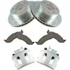 DIY Solutions - Front Ceramic Brake Pad Cross Drilled And Slotted Rotor And Caliper Set - 5 Lug - 1990 - 1995, 1997 - 1999 Jeep Wrangler - BFS02002 -Intake System Parts Shop D0128 M376864 1