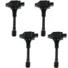 TRQ - Ignition Coil Set - 4 Piece - 2007 - 2018 Nissan Sentra (with California Emissions) - ICA61586 -Intake System Parts Shop D0128 P645263 1