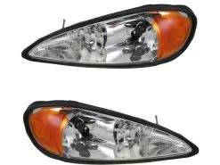 DIY Solutions - Headlight Assembly Set Of 2 - 1999 - 2005 Pontiac Grand Am - LHT03077