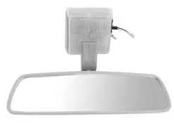 DIY Solutions - Rear View Mirror With Light - Textured - Grey - 1984 - 1988 Toyota Pickup - MIR03412