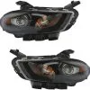 DIY Solutions - Headlight Assembly Set - 2013 - 2016 Dodge Dart - LHT03828 -Intake System Parts Shop D0141 V117814 1