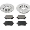 DuraGo - Rear Semi Metallic Brake Pads And Rotor Kit - 2008 - 2012 Chrysler Town And Country - BK7121122