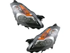 DIY Solutions - Halogen Headlight Assembly - Set Of 2 - 2007 - 2009 Nissan Altima Sedan - LHT03484