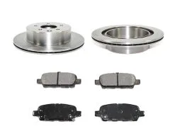 DuraGo - Rear Semi Metallic Brake Pads And Rotor Kit - 2008 - 2019 Nissan Rogue - BK7066012