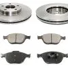 DuraGo - Front Ceramic Brake Pads And Rotor Kit - 2010 - 2013 Ford Transit Connect - BK7136016