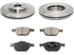 DuraGo - Front Ceramic Brake Pads And Rotor Kit - 2010 - 2013 Ford Transit Connect - BK7136016