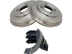 TRQ - Rear Brake Drum And Brake Shoe Kit - 2001 - 2005 Honda Civic - BKA10465