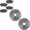 DIY Solutions - Front Ceramic Brake Pad And Rotor Kit - 4 Lug - Vented - 2004 - 2006 Scion XB - BFS00811 -Intake System Parts Shop D0147 X185124 1