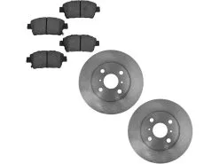 DIY Solutions - Front Ceramic Brake Pad And Rotor Kit - 4 Lug - Vented - 2004 - 2006 Scion XB - BFS00811