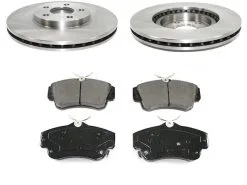 DuraGo - Front Ceramic Brake Pads And Rotor Kit - 2001 - 2010 Chrysler PT Cruiser Naturally Aspirated - BK7084816