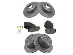 DIY Solutions - Front And Rear Ceramic Brake Pads And Rotor Kit - 1999 - 2004 Land Rover Discovery Series II - BFS03035