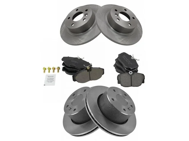 DIY Solutions - Front And Rear Ceramic Brake Pads And Rotor Kit - 1999 - 2004 Land Rover Discovery Series II - BFS03035 3 DIY Solutions - Front And Rear Ceramic Brake Pads And Rotor Kit - 1999 - 2004 Land Rover Discovery Series II - BFS03035