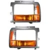 DIY Solutions - Headlight Bezel - Set Of 2 - 1991 - 1996 Dodge Dakota With Composite Headlights - GRI00827 -Intake System Parts Shop D0155 K896225 1
