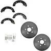 DIY Solutions - Rear Brake Drum And Brake Shoe Kit - 2003 - 2008 Toyota Corolla (USA Built Vehicles) - BFS02976 -Intake System Parts Shop D0155 R738674 1