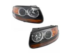 DIY Solutions - Halogen Headlight Assembly Set Of 2 - 2007 - 2009 Hyundai Santa Fe (From 7/11/2007) - LHT08972