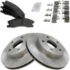 TRQ - Front Ceramic Brake Pad And Rotor Kit - 5 Lug - Vented Rotors - 1999 - 2004 Jeep Grand Cherokee - BKA11187 -Intake System Parts Shop D0156 R995858 1