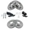 TRQ - Front And Rear Ceramic Brake Pads And Rotor Kit - 5 Lug - Vented Rotors - 2007 - 2010 Ford Explorer Sport Trac - BKA11599