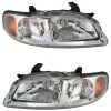 DIY Solutions - Headlight Assembly - Set Of 2 - 2000 - 2003 Nissan Sentra GXE - LHT03176