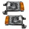 DIY Solutions - Headlight Assembly - Set Of 2 - With Chrome Trim - 1987 - 1991 Ford F-350 - LHT03107 -Intake System Parts Shop D0159 W883899 1