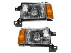 DIY Solutions - Headlight Assembly - Set Of 2 - With Chrome Trim - 1987 - 1991 Ford F-350 - LHT03107