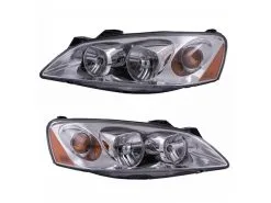DIY Solutions - Headlight Assembly Set Of 2 - With Amber Turn Signal - 2005 - 2010 Pontiac G6 - LHT08742