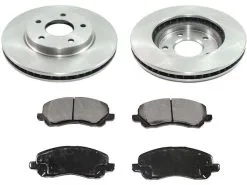 DuraGo - Front Ceramic Brake Pads And Rotor Kit - 2007 - 2012 Dodge Caliber - BK7124716
