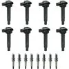 DIY Solutions - Ignition Coil And Spark Plug Kit - 16 Piece - 2001 - 2009 Toyota Sequoia 4.7L V8 - IGN01277 -Intake System Parts Shop D0164 M792292 1