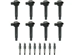 DIY Solutions - Ignition Coil And Spark Plug Kit - 16 Piece - 2001 - 2009 Toyota Sequoia 4.7L V8 - IGN01277