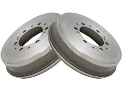 TRQ - Rear Brake Drum Set - 2005 - 2015 Toyota Tacoma (with 6 Lug Wheels) - BRA75109