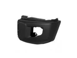 Action Crash - Left Driver Side Front Bumper End - Textured Dark Gray - (without Park Assist Sensor Holes) - 2014 - 2019 Toyota Tundra 4WD RWD - TO1004182V