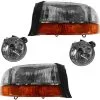 DIY Solutions - Headlight And Fog Light Kit - 4 Piece - 2001 - 2003 Dodge Durango - LHT04185 -Intake System Parts Shop D0167 X576466 1