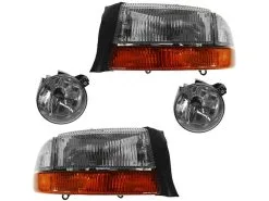 DIY Solutions - Headlight And Fog Light Kit - 4 Piece - 2001 - 2003 Dodge Durango - LHT04185