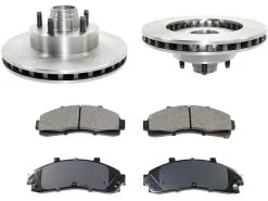 DuraGo - Front Ceramic Brake Pad And Rotor Kit - 1998 - 2002 Ford Ranger RWD With 4-Wheel ABS - BK7089816
