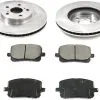 DuraGo - Front Ceramic Brake Pad And Rotor Kit - 2003 - 2008 Pontiac Vibe - BK7058526 -Intake System Parts Shop D0168 R697378 1