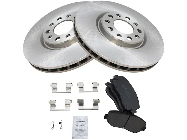 TRQ - Front Ceramic Brake Pads And Rotor Kit - 5 Lug - Vented Rotors - 2015 - 2017 Chrysler 200 - BKA11736 3 TRQ - Front Ceramic Brake Pads And Rotor Kit - 5 Lug - Vented Rotors - 2015 - 2017 Chrysler 200 - BKA11736
