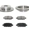 DuraGo - Rear Ceramic Brake Pad And Rotor Kit - 2008 - 2019 Nissan Rogue - BK7066016