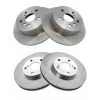 TRQ - Front And Rear Brake Rotor - Set Of 4 - 5 Lug - Vented Front Rotors - Solid Rear Rotors - 2012 - 2017 Toyota Camry - BRA13880